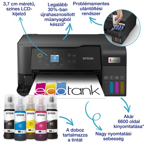 Epson Ecotank L3560 színes tintasugaras multifunkciós nyomtató