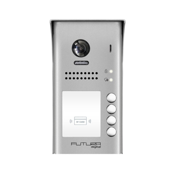FUTURA VDT-607/ID/S4 proximity kártyaolvasóval/2.0 MP/170fokos látószög/4 lakásos/színes kamera egység FUTURA VDT-607/ID/S4 proximity kártyaolvasóval/2.0 MP/170fokos látószög/4 lakásos/színes kamera egység