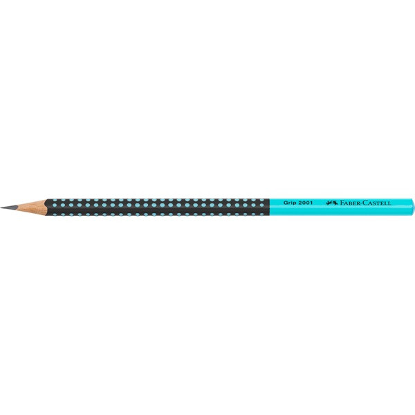 Faber-Castell Grip 2001 háromszögletű kéttónusú fekete/türkiz HB grafitceruza