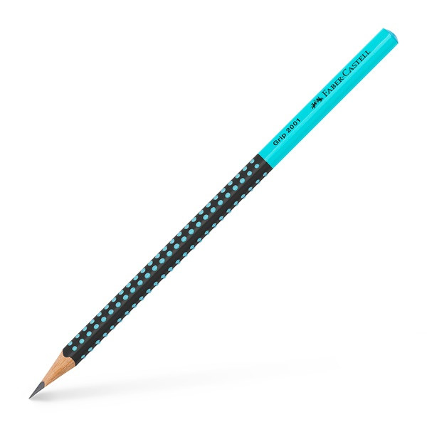 Faber-Castell Grip 2001 háromszögletű kéttónusú fekete/türkiz HB grafitceruza