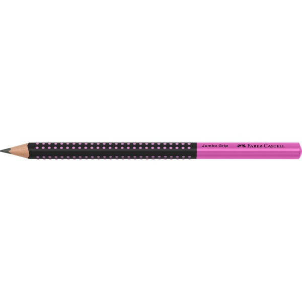 Faber-Castell Grip Jumbo háromszögletű kéttónusú fekete/rózsaszín HB grafitceruza