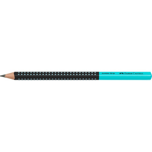 Faber-Castell Grip Jumbo háromszögletű kéttónusú fekete/türkiz HB grafitceruza