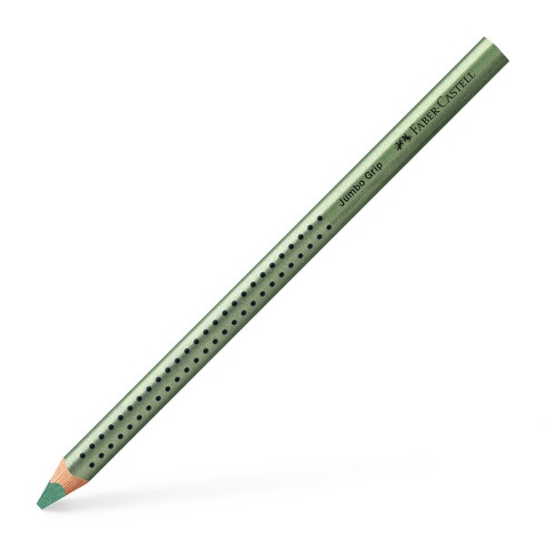 Faber-Castell Grip Jumbo háromszögletű metál zöld színes ceruza Faber-Castell Grip Jumbo háromszögletű metál zöld színes ceruza