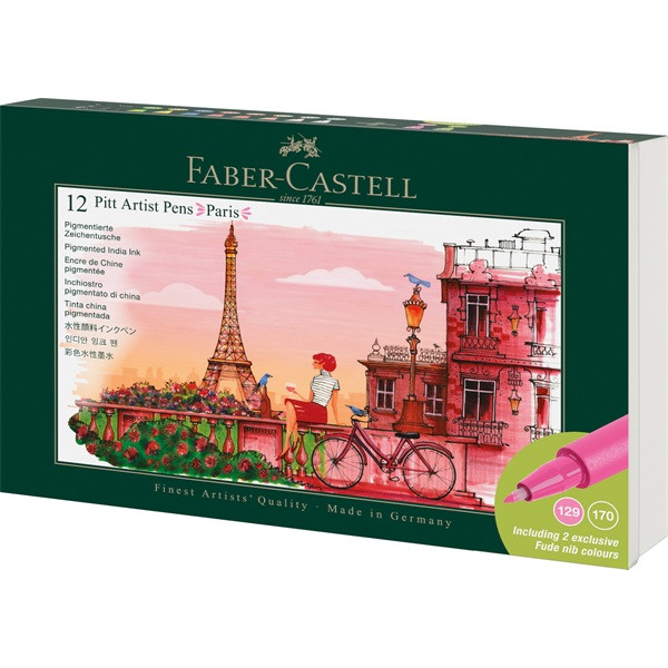 Faber-Castell Paris 12 db-os művészfilctoll készlet Faber-Castell Paris 12 db-os művészfilctoll készlet
