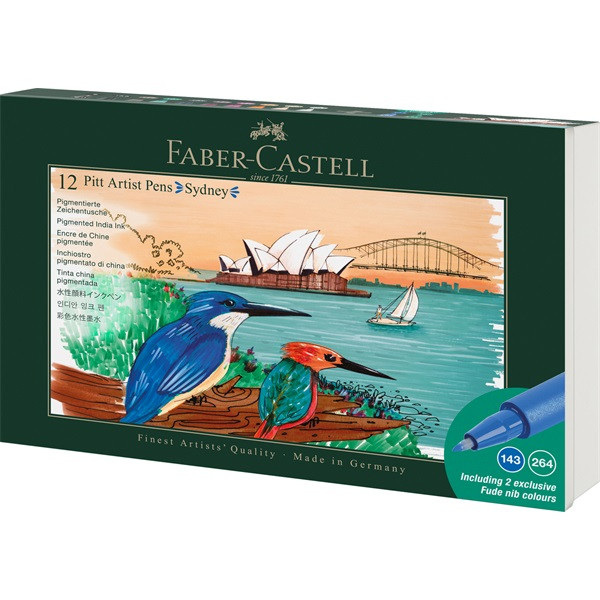 Faber-Castell Sydney 12 db-os művészfilctoll készlet Faber-Castell Sydney 12 db-os művészfilctoll készlet