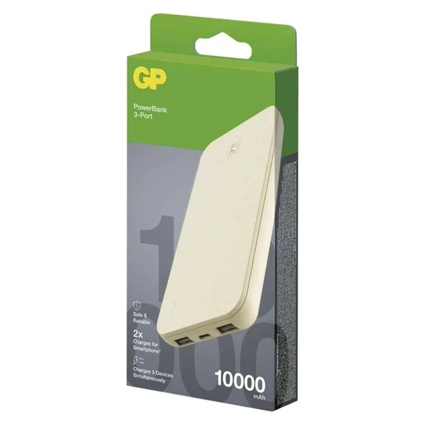 GP B+ Series, 10 000 mAh, 15 W, bézs powerbank GP B+ Series, 10 000 mAh, 15 W, bézs powerbank