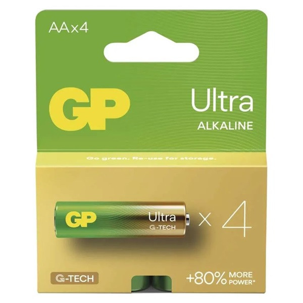GP Ultra alkáli elem AA 4db GP Ultra alkáli elem AA 4db