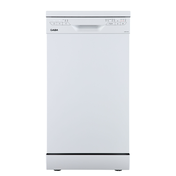 Gaba GMDW-45W fehér, programok száma: 5, szabadonálló, 10 terítékes mosogatógép