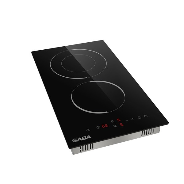 Gaba GMH-C-2DZ fekete,beépíthető, elektromos üvegkerámia, főzőzóna:2, beépíthető méret:50cm, főzőlap