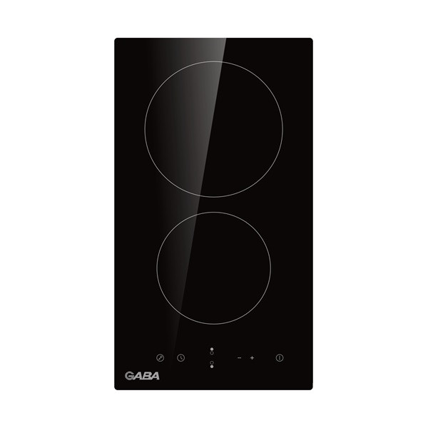 Gaba GMH-C-2 fekete, beépíthető, elektromos üvegkerámia,főzőzóna:2, beépíthető méret:50cm, főzőlap