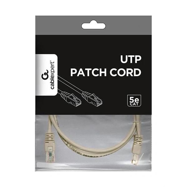 Gembird UTP CAT5E 0,5m szürke patch kábel