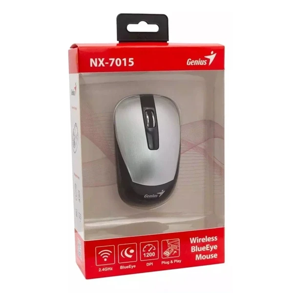 Genius NX-7015 USB vezeték nélküli ezüst egér Genius NX-7015 USB vezeték nélküli ezüst egér