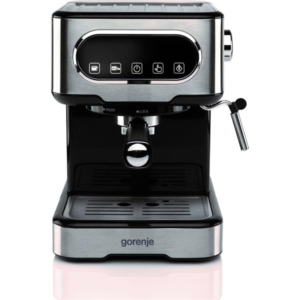 Gorenje ESCM15DBK inox-fekete espresso kávéfőző