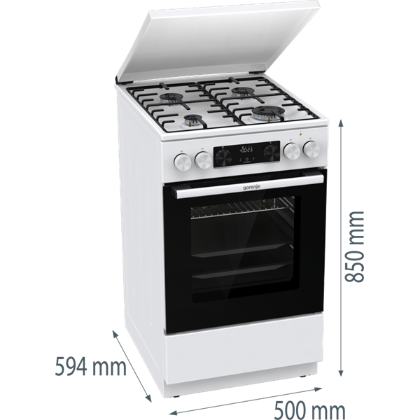 Gorenje GK5C64WH kombinált gáztűzhely
