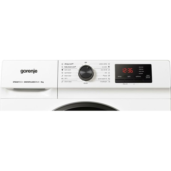 Gorenje WNHVB60SES keskeny 6 kg elöltöltős mosógép Gorenje WNHVB60SES keskeny 6 kg elöltöltős mosógép