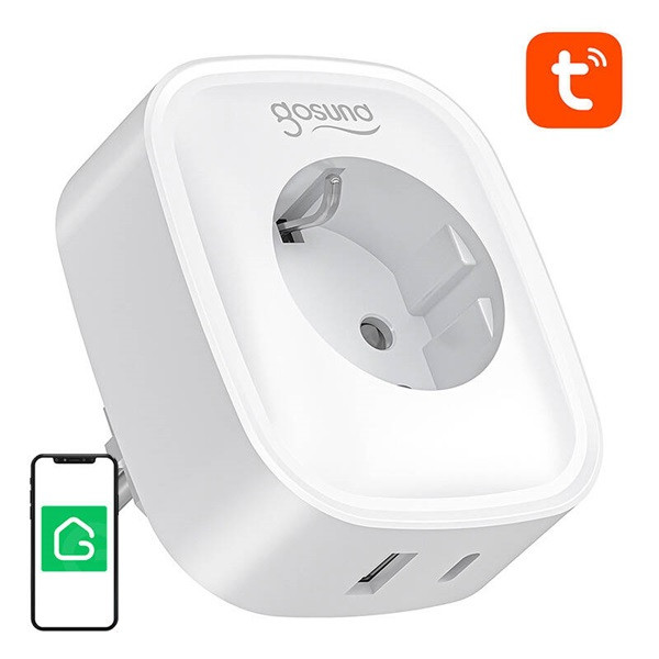 GOSUND SP6 16A USB-C 20W Tuya intelligens WiFi/Bluetooth aljzat GOSUND SP6 16A USB-C 20W Tuya intelligens WiFi/Bluetooth aljzat