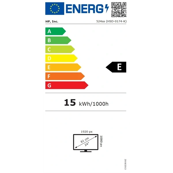HP 23,8" 524sa FHD IPS HDMI/VGA ezüst monitor