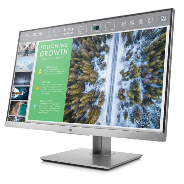 HP 23,8" EliteDisplay E243 FHD IPS VGA/HDMI/DP/USB ezüst monitor (Használt A)