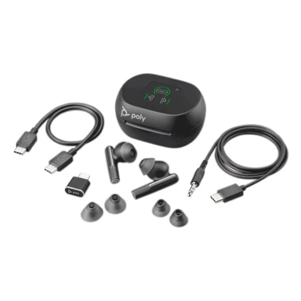 HP Poly Voyager Free 60 True Wireless Bluteooth fekete fülhallgató