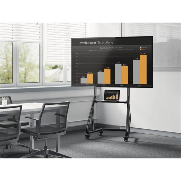 Hama 00220875 49"-100"-ig 1000x600 gurulós TV tartó állvány Hama 00220875 49"-100"-ig 1000x600 gurulós TV tartó állvány