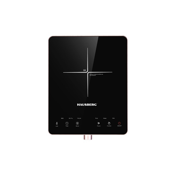 Hausberg HB-1526RZ 2000W-os vörös,érintésvezérléssel, elektromos egylapos indukciós főzőlap