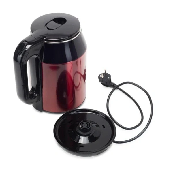 Hausberg HB-3623RS 2,2L vörös dupla falú acél vízforraló 1800W Hausberg HB-3623RS 2,2L vörös dupla falú acél vízforraló 1800W