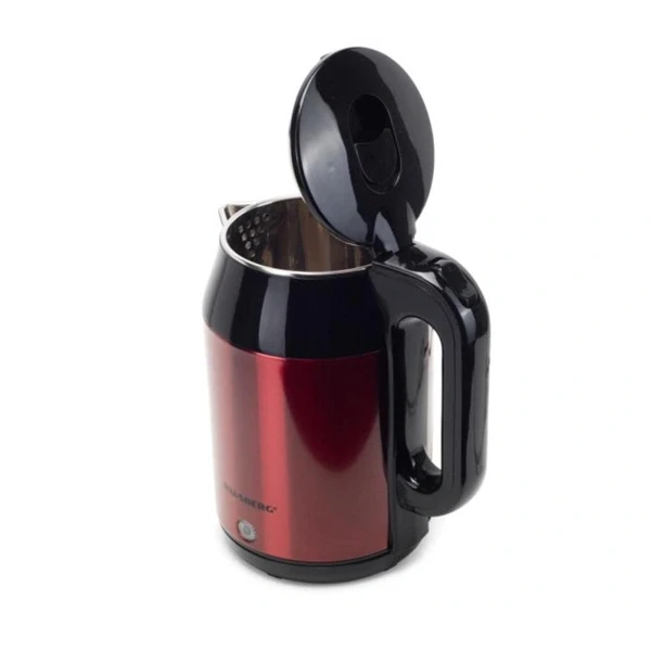 Hausberg HB-3623RS 2,2L vörös dupla falú acél vízforraló 1800W Hausberg HB-3623RS 2,2L vörös dupla falú acél vízforraló 1800W