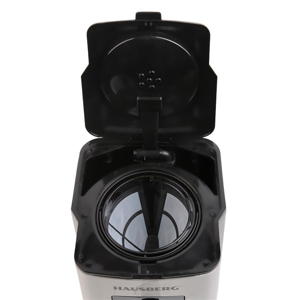 Hausberg HB-3755 1200W WiFi app vezérléssel, időzítővel, 1,8L üveg kancsóval elektromos kávéfőző