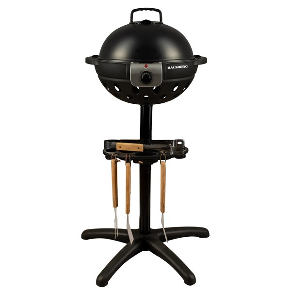 Hausberg HB-540 1600W állvánnyal, 39,5cm grill átmérő, 5 fokozat, elektromos barbeque grillszett