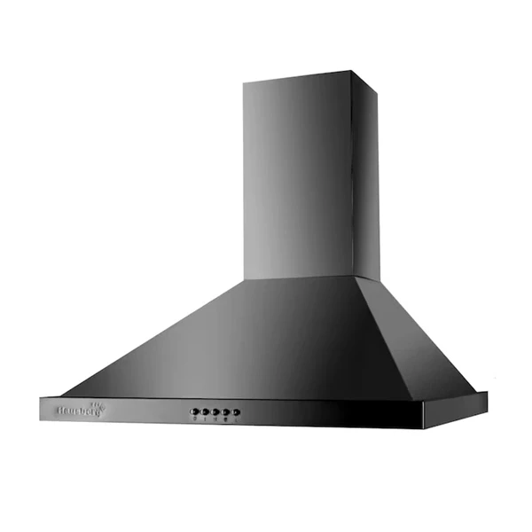 Hausberg HB-1260NG fekete acél páraelszívó