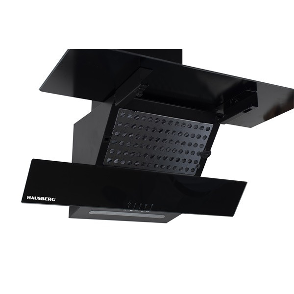 Hausberg HB-1805NG fekete, szabadonálló, döntött, méret:60 cm, zajszint:56 dB, páraelszívó