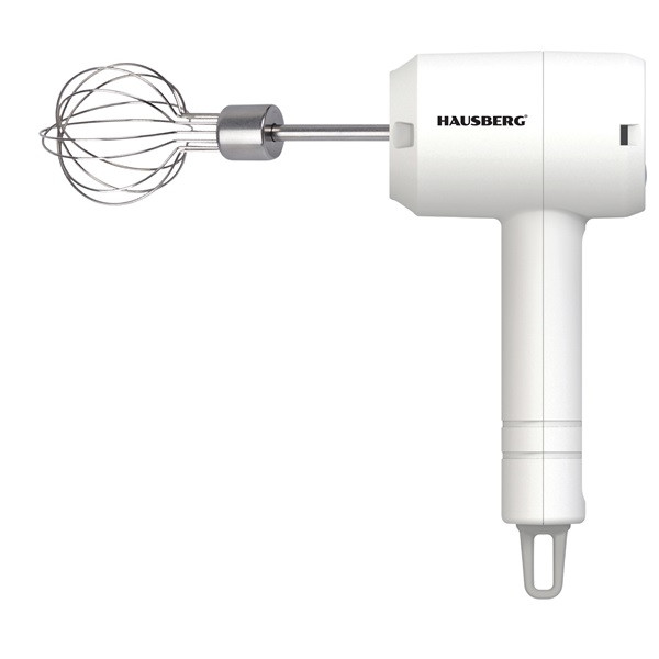 Hausberg HB-4110 20W fehér akkumulátoros kézi mixer, 800mAh