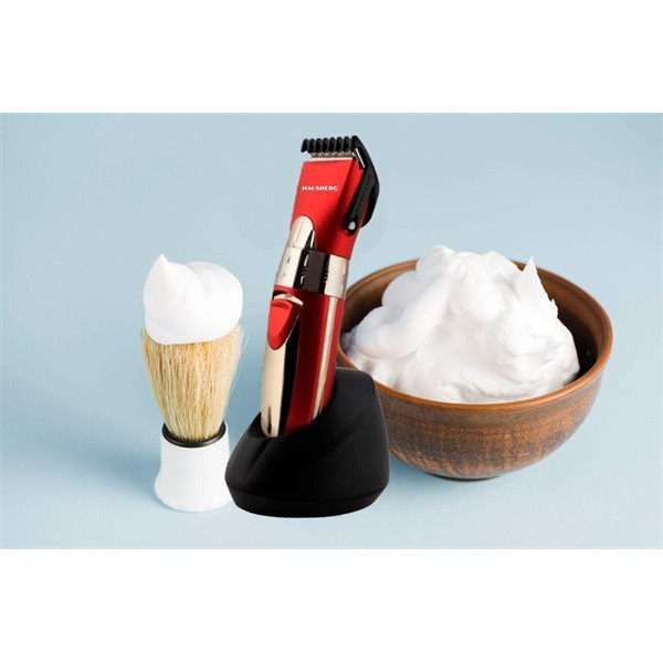 Hausberg HB-64RS vörös akkumulátoros haj- és szakállvágó