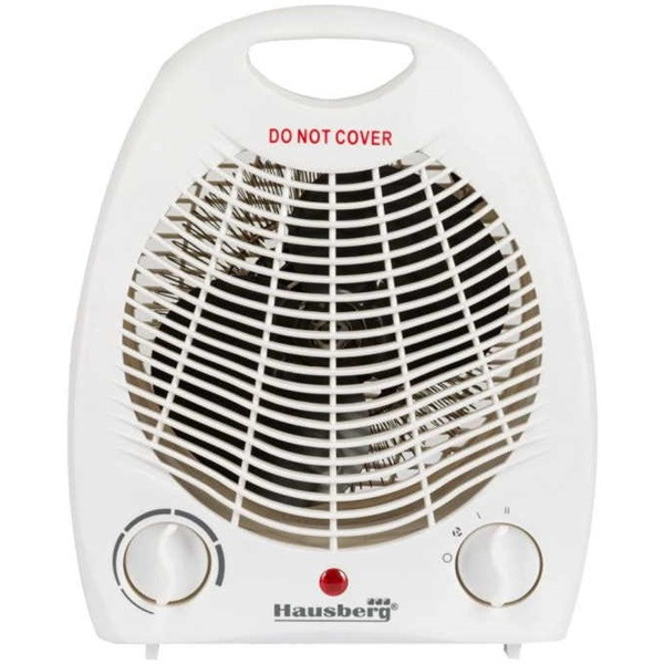 Hausberg HB-8501AB 2000W fehér elektromos hősugárzó ventillátorral Hausberg HB-8501AB 2000W fehér elektromos hősugárzó ventillátorral