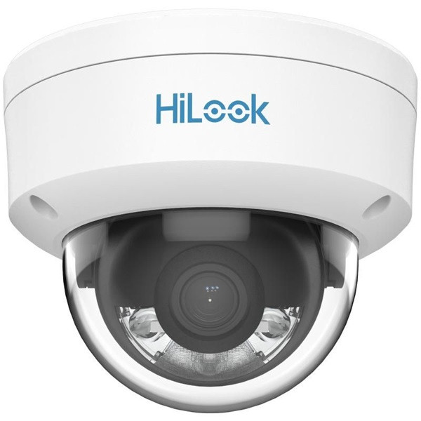 HiLook IPC-D149HA(2.8mm) /Kültéri/4MP/2,8mm/Láthatófény 30m/WDR/IK08/MD 2.0/ColorVu PoE IP dóm kamera