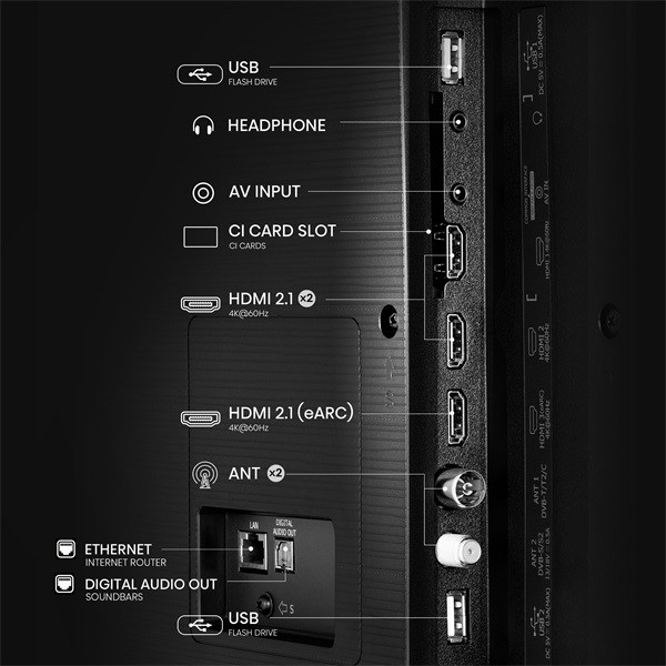 Hisense 65" 65A6Q 4K UHD Smart LED TV
