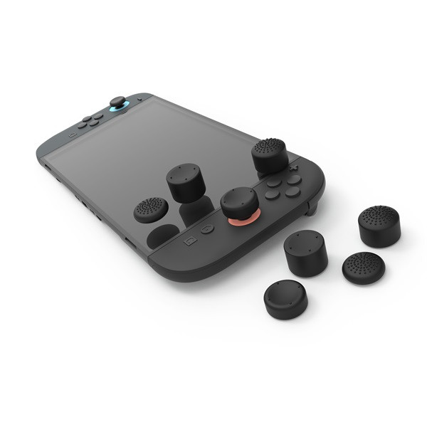 Hyperkin M07713 Pro Series Nintendo Switch 2 fekete hüvelykujj csúszásgátló csomag (8 db)