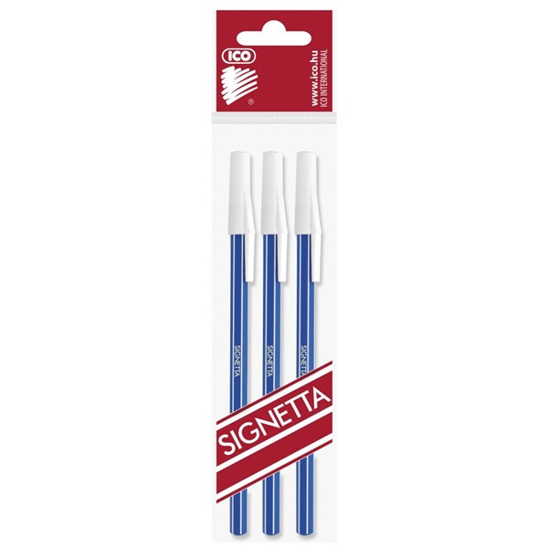 ICO Signetta 3db-os kék golyóstoll ICO Signetta 3db-os kék golyóstoll