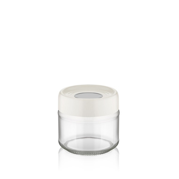 IRIS C-00113 Ring üveg tároló 300ml, fekete, elfántcsont vagy szürke színű