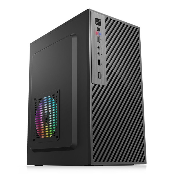 IRIS Q2517 fekete (táp nélküli) mATX számítógépház