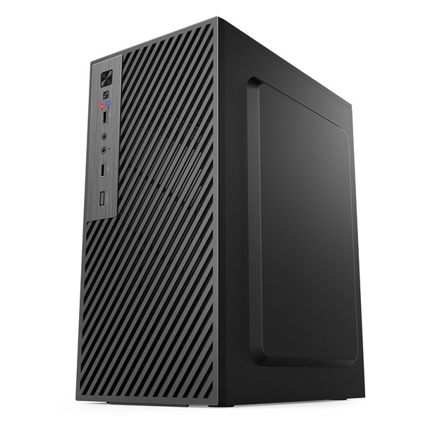 IRIS Q2517 fekete (táp nélküli) mATX számítógépház