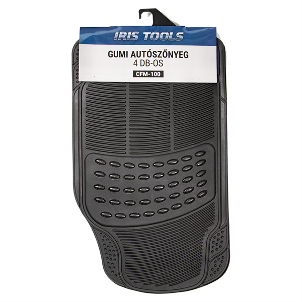 IRIS TOOLS Gumi autószőnyeg 4 db-os