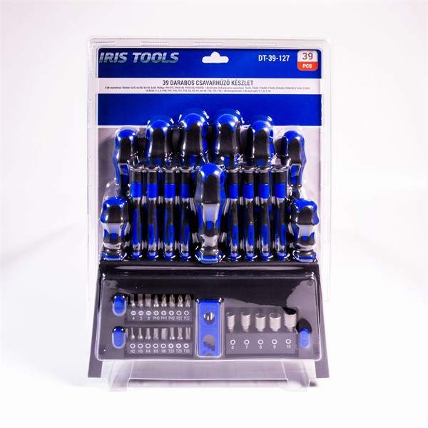 IRIS TOOLS DT-39-127 39 darabos csavarhúzó készlet IRIS TOOLS DT-39-127 39 darabos csavarhúzó készlet