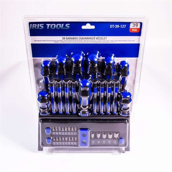 IRIS TOOLS DT-39-127 39 darabos csavarhúzó készlet IRIS TOOLS DT-39-127 39 darabos csavarhúzó készlet