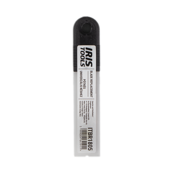 IRIS TOOLS ITBR1805 10db pótkés univerzális késhez 18mm, 0,5mm, fehér