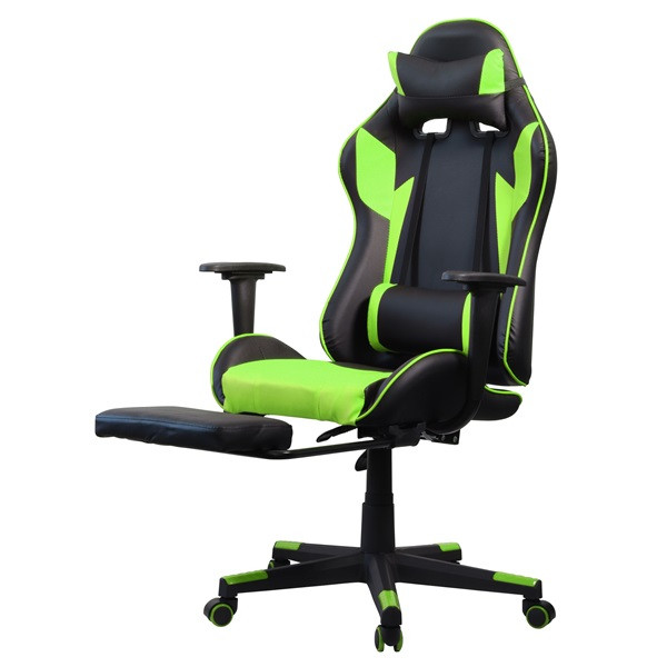 Iris GCH204BE_FT fekete / zöld gamer szék Iris GCH204BE_FT fekete / zöld gamer szék