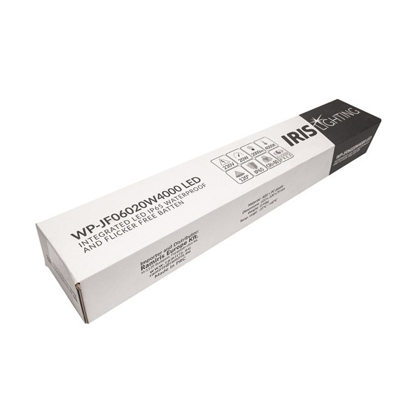 Iris Lighting JF060 integrált LED-es por-és páramentes lámpatest IP65 vibrálás mentes 20W 2000 lm 4000K Iris Lighting JF060 integrált LED-es por-és páramentes lámpatest IP65 vibrálás mentes 20W 2000 lm 4000K