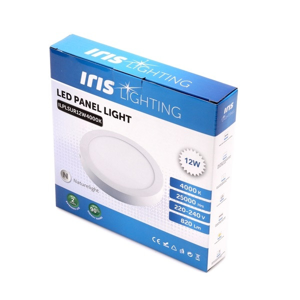 Iris Lighting PLSUR-12W 12W/820lm/4000K mennyezeti kör alakú LED panel Iris Lighting PLSUR-12W 12W/820lm/4000K mennyezeti kör alakú LED panel
