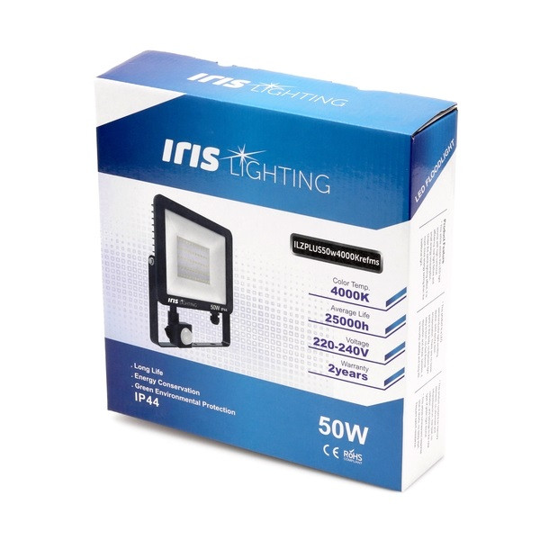Iris Lighting Z plus 10824684 50W 4000K 4000lm mozgásérzékelős LED reflektor Iris Lighting Z plus 10824684 50W 4000K 4000lm mozgásérzékelős LED reflektor