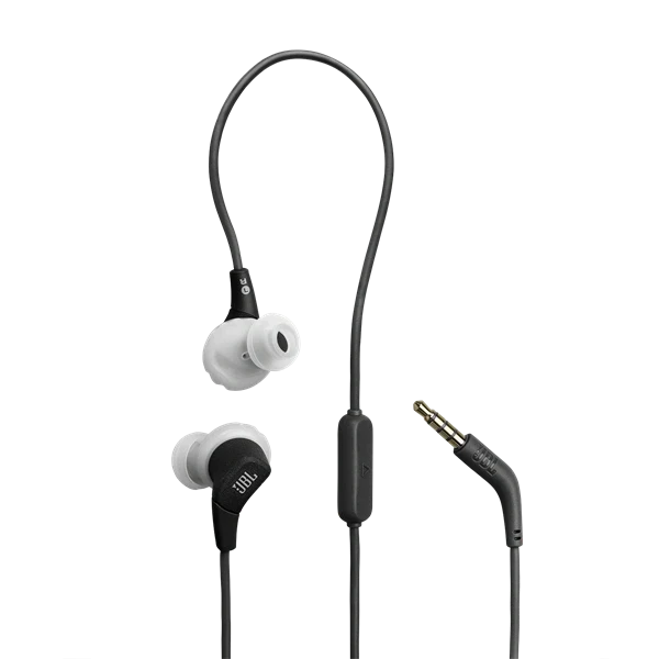 JBL Endurance Run 3 vezetékes mikrofonos fekete-szürke sport fülhallgató